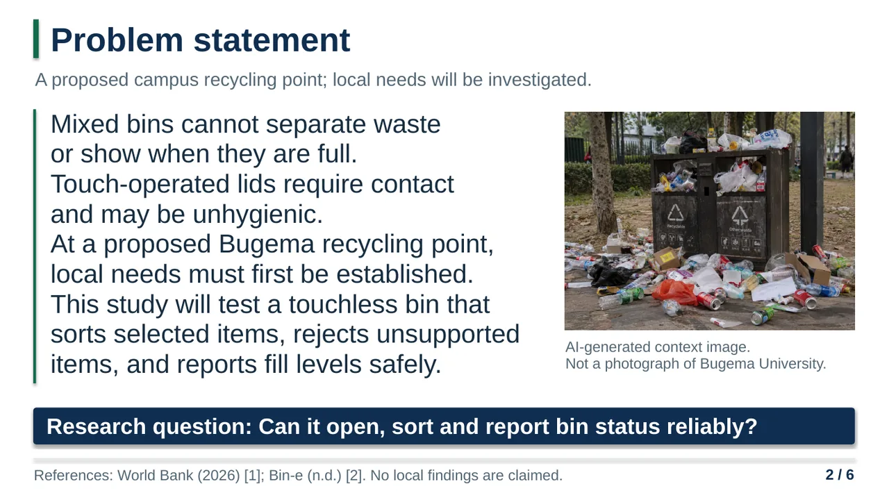 Smart IoT Dustbin — slide 2