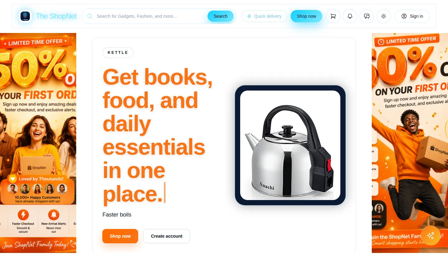 ShopNet E-Commerce Platform