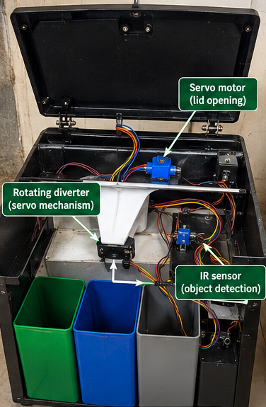 Smart IoT Dustbin project photo